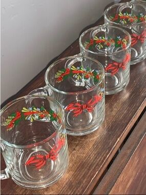 Vintage 4 KIG Indonesia Christmas Mugs